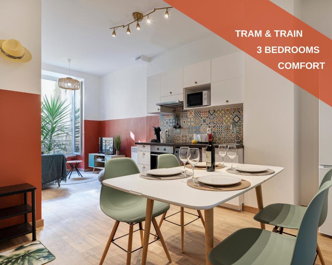 Cosy And Trendy 3 Bedrooms Train Tramway 니스 외부 사진